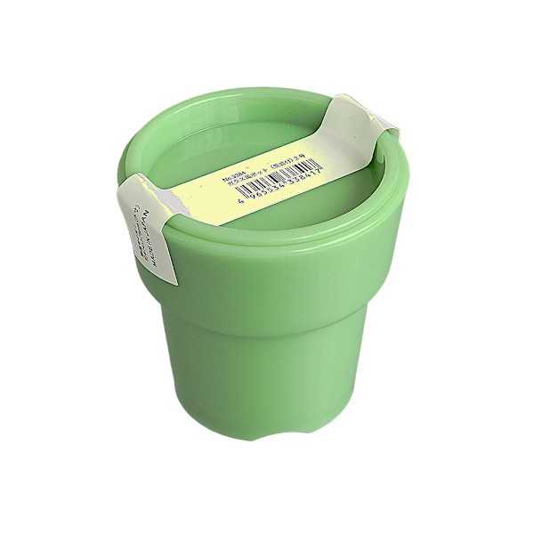 ガラス風ポット 受皿付 2号(直径7.4×高さ7.8cm) ［色指定不可］ (100円ショップ 100円均一 100均一 100均)