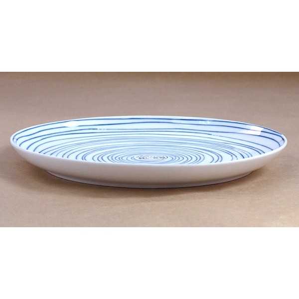 平皿 Fairy軽い器 ブルー 直径19cm ※訳あり品