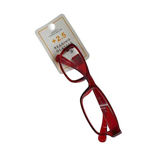 兼用プラ老眼鏡 +2.5 ［色指定不可］ (100円ショップ 100円均一 100均一 100均)