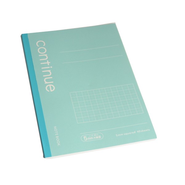 セミB5ノート カラーコンティニュー 方眼罫 40枚 ［色指定不可］ (100円ショップ 100円均一 100均一 100均)