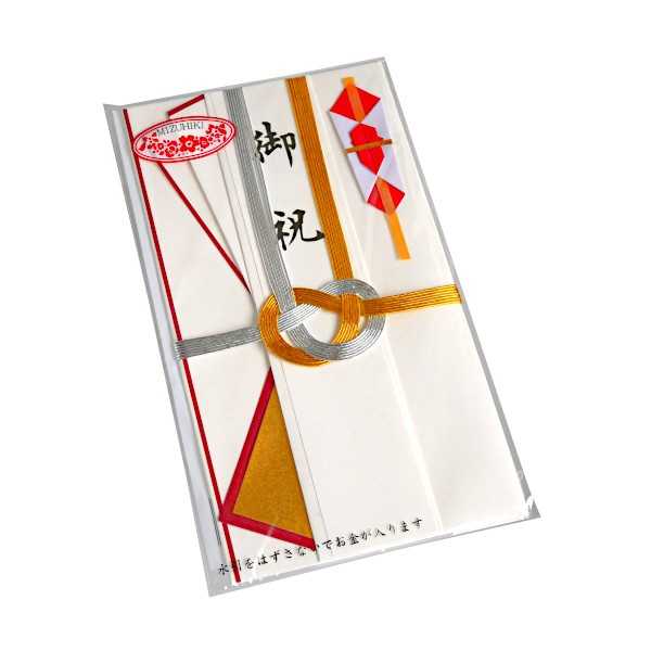 ワンタッチ金封 金銀7本 御祝短冊付 (100円ショップ 100円均一 100均一 100均)