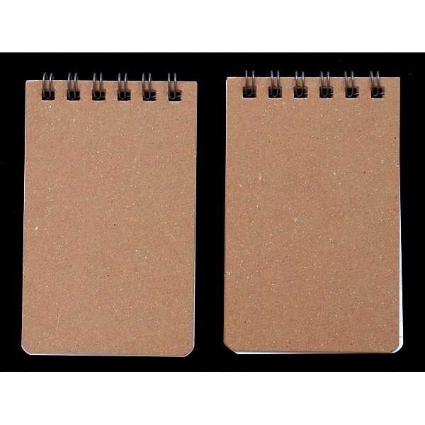 ツインリングノート セミA7サイズ 6mm×14行 40枚×2冊入 (100円ショップ 100円均一 100均一 100均)