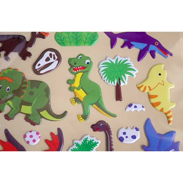 きょうりゅうプックリシール (100円ショップ 100円均一 100均一 100均)