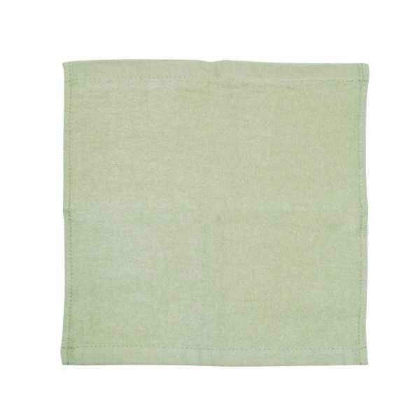 シャーリングミニハンドタオル ミントグリーン 25×25cm (100円ショップ 100円均一 100均一 100均)