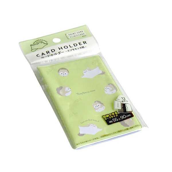 カードホルダー エゾモモンガ柄 14×10.3cm ［色柄指定不可］ (100円ショップ 100円均一 100均一 100均)