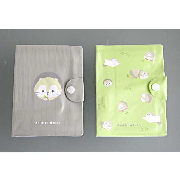 お薬手帳・診察券ケース エゾモモンガ柄 11.5×15.5cm ［色柄指定不可］ (100円ショップ 100円均一 100均一 100均)