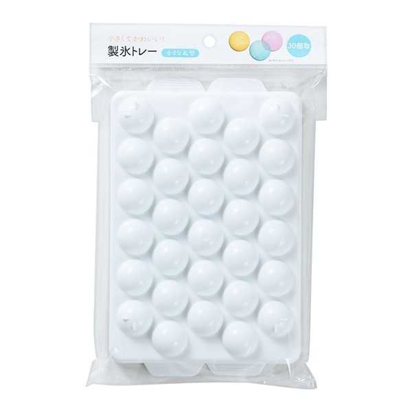 製氷トレー 小さな丸型 30個取 14.2×22.2×高さ2.8cm (100円ショップ 100円均一 100均一 100均)