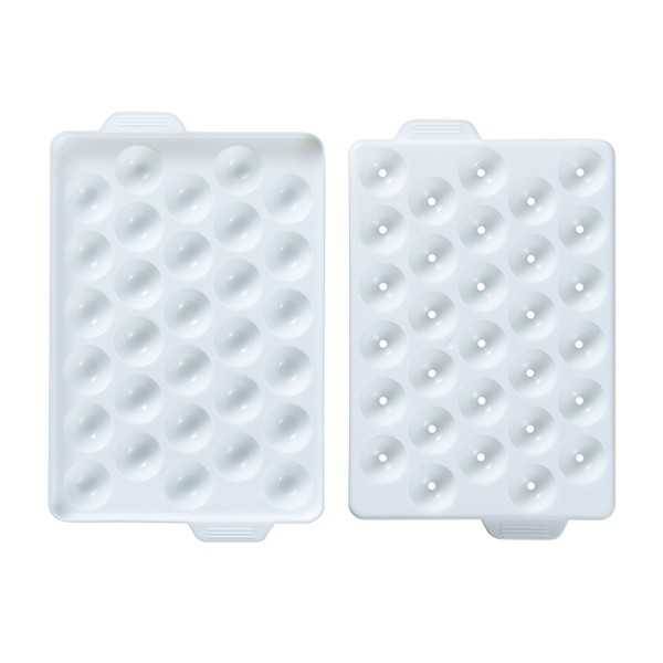 製氷トレー 小さな丸型 30個取 14.2×22.2×高さ2.8cm (100円ショップ 100円均一 100均一 100均)