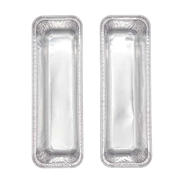 アルミタイプ パウンドケーキ型 ロングサイズ(24×8×高さ6cm) 2個入 (100円ショップ 100円均一 100均一 100均)