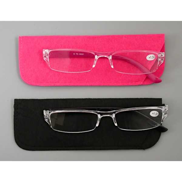 ケース付き老眼鏡 +1.5 ［色指定不可］ (100円ショップ 100円均一 100均一 100均)