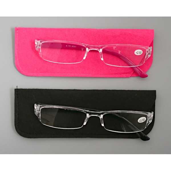 ケース付き老眼鏡 +2.5 ［色指定不可］ (100円ショップ 100円均一 100均一 100均)