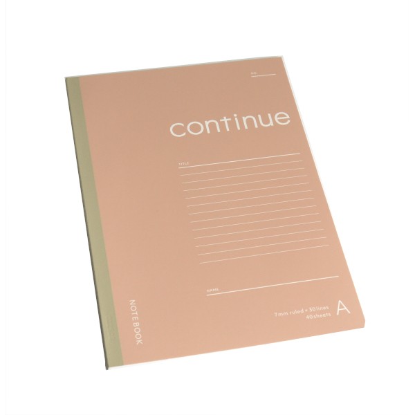 セミB5ノート スモーキーコンティニュー A罫 40枚 ［色指定不可］ (100円ショップ 100円均一 100均一 100均)