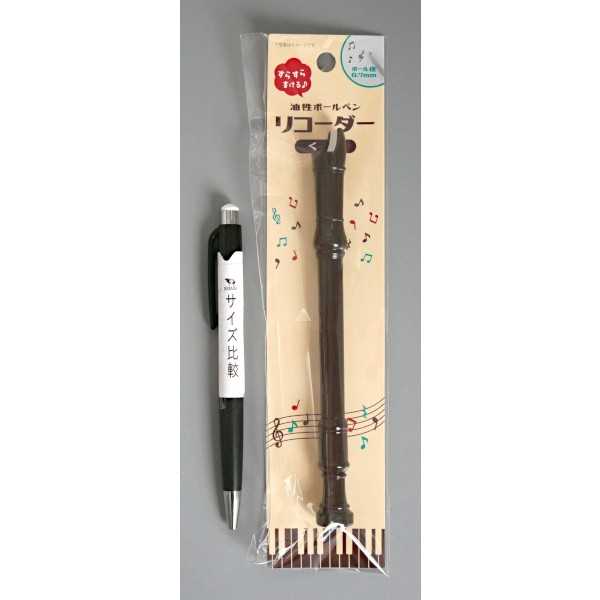 油性ボールペン リコーダー型 16.5cm ［色指定不可］ (100円ショップ 100円均一 100均一 100均)