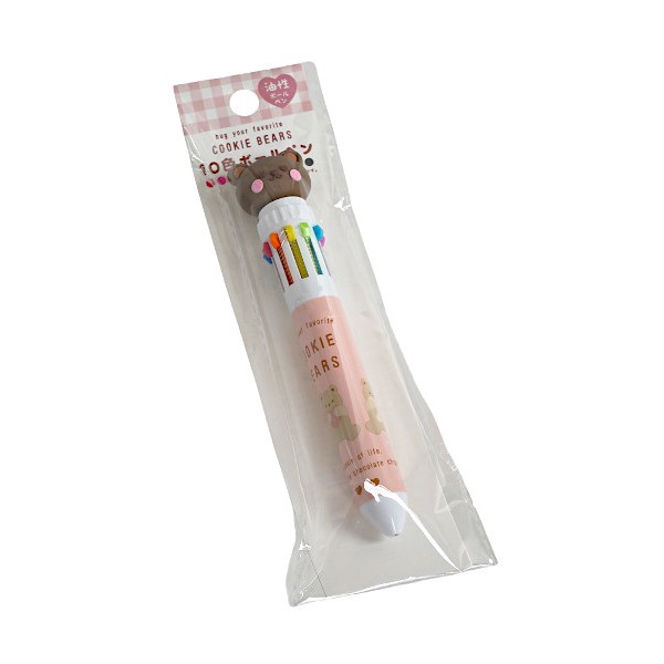 10色ボールペン 油性 くま ［色指定不可］ (100円ショップ 100円均一 100均一 100均)
