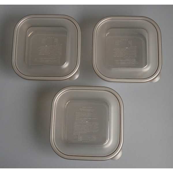 ホームパックC ブラウン 容量380ml 3個入 (100円ショップ 100円均一 100均一 100均)