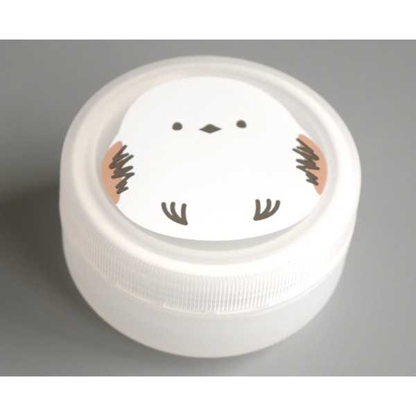 パッキン付きクリームケース シマエナガ柄 30g (100円ショップ 100円均一 100均一 100均)