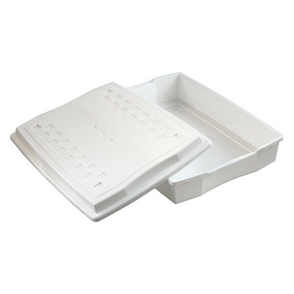 収納ケース A4サイズ フタ付 ホワイト 34.4×25.3×高さ7.3cm