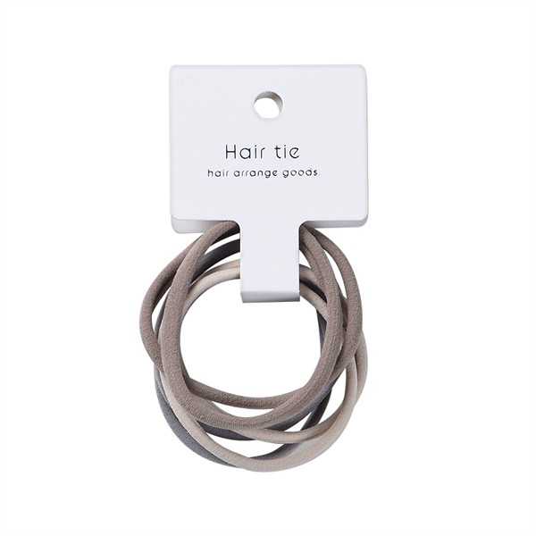 ジャージヘアゴム 細 6個入 (100円ショップ 100円均一 100均一 100均)