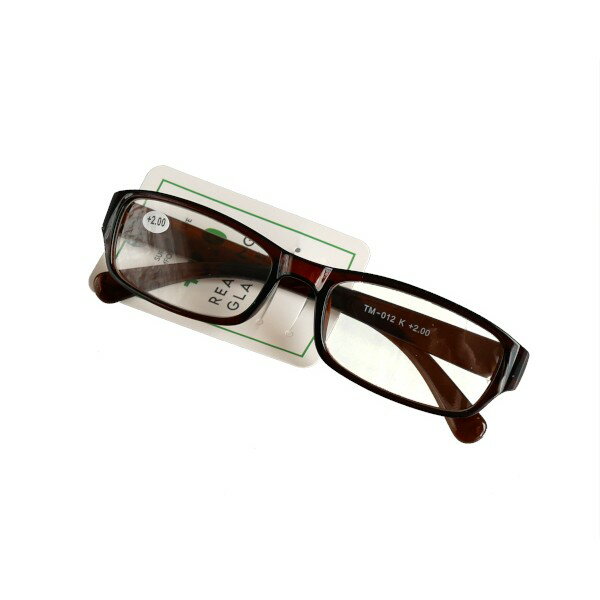 兼用プラ老眼鏡 +2.0 ［色指定不可］ (100円ショップ 100円均一 100均一 100均)