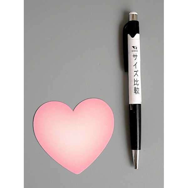 ミニカード ハート型 20枚入 ［色指定不可］ (100円ショップ 100円均一 100均一 100均)