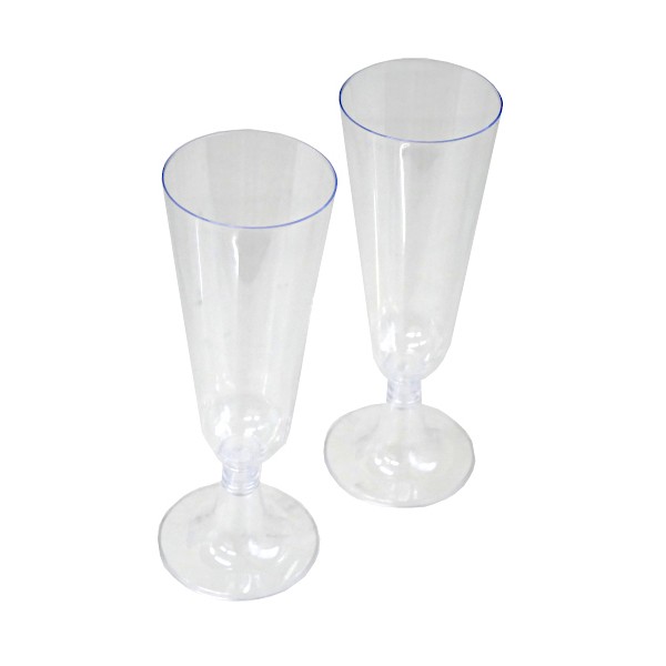 シャンパン用クリアカップ 容量150ml 2個入 (100円ショップ 100円均一 100均一 100均)