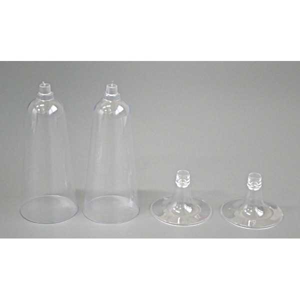 シャンパン用クリアカップ 容量150ml 2個入 (100円ショップ 100円均一 100均一 100均)