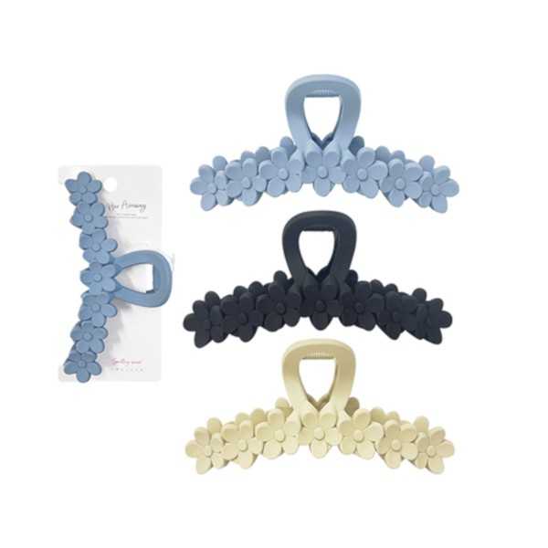 バンズクリップ 大 フラワー ［色指定不可］ (100円ショップ 100円均一 100均一 100均)
