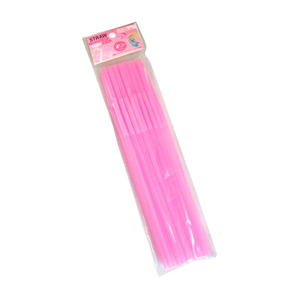 変形ストロー 20本入 ［色指定不可］ (100円ショップ 100円均一 100均一 100均)