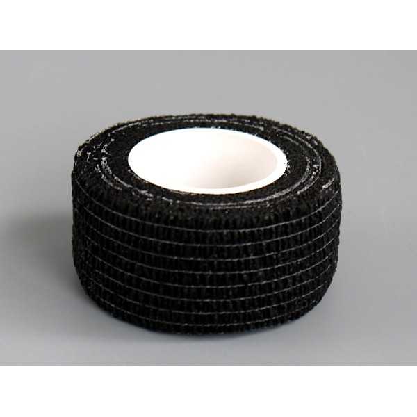 ぴったり包帯 エイドヘルパー ブラック 2.5cm×長さ4.5m (100円ショップ 100円均一 100均一 100均)