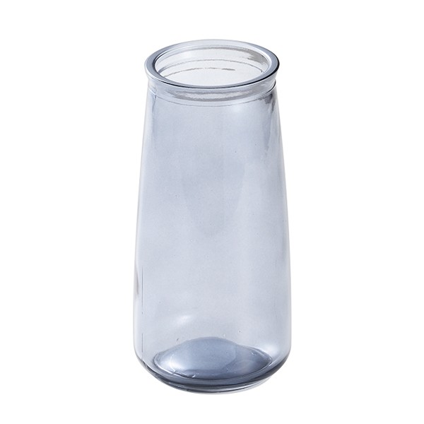 ガラス花瓶 クリアブラック (100円ショップ 100円均一 100均一 100均)