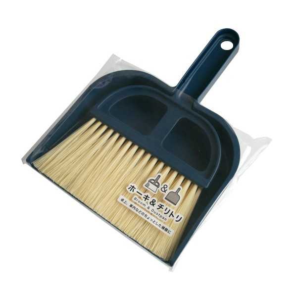 ホーキ&チリトリ ［色指定不可］ (100円ショップ 100円均一 100均一 100均)