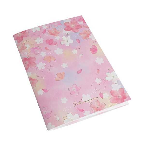 A5中綴じノート A罫 桜巡り SE 48ページ ［色柄指定不可］ (100円ショップ 100円均一 100均一 100均)