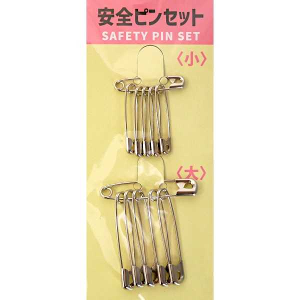 安全ピンセット 小6本/大6本入 (100円ショップ 100円均一 100均一 100均)