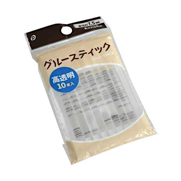 Rakuten - 高透明グルースティック 10cm 10本入 (100円ショップ 100円均一 100均一 100均)