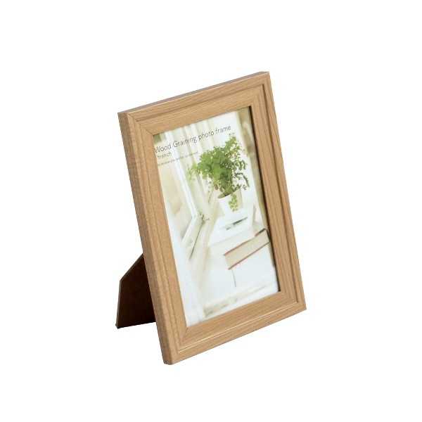 トレンチフォトフレーム 木目調 ポストカード用 13×18cm ［色指定不可］ (100円ショップ 100円均一 100均一 100均)