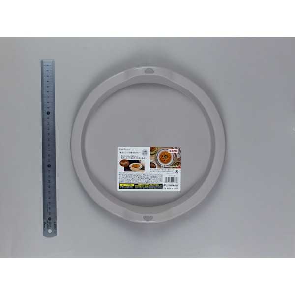 電子レンジで使えるトレー 丸型ビッグ グレー ...の紹介画像3