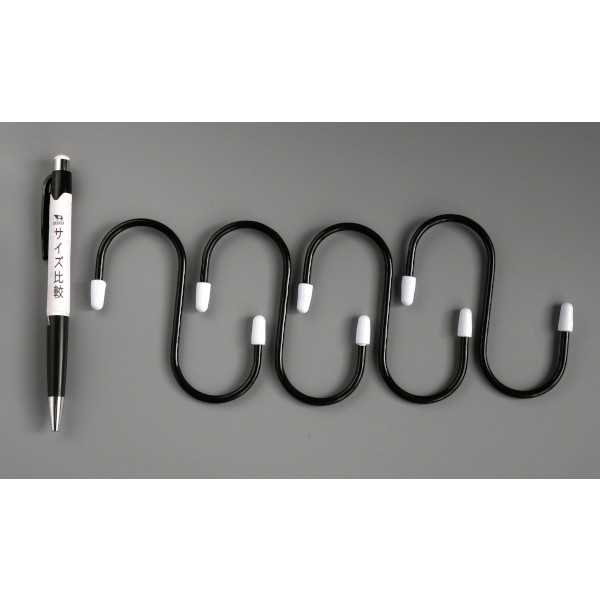 スチールSかけフック 小(5.6×10.3cm) 4本入 ［色指定不可］ (100円ショップ 100円均一 100均一 100均)