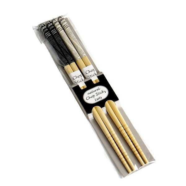 お箸の国のペア箸 英字 22.5cm 2膳入 (100円ショップ 100円均一 100均一 100均)