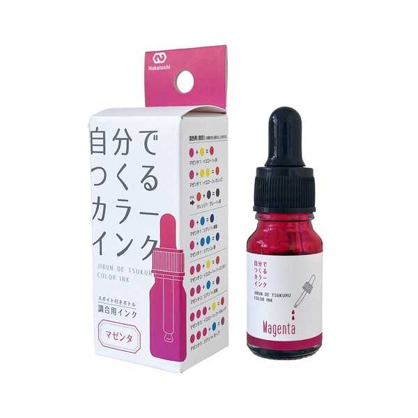 蠟筆 - 自分で作るカラーインク マゼンタ 10ml (100円ショップ 100円均一 100均一 100均)