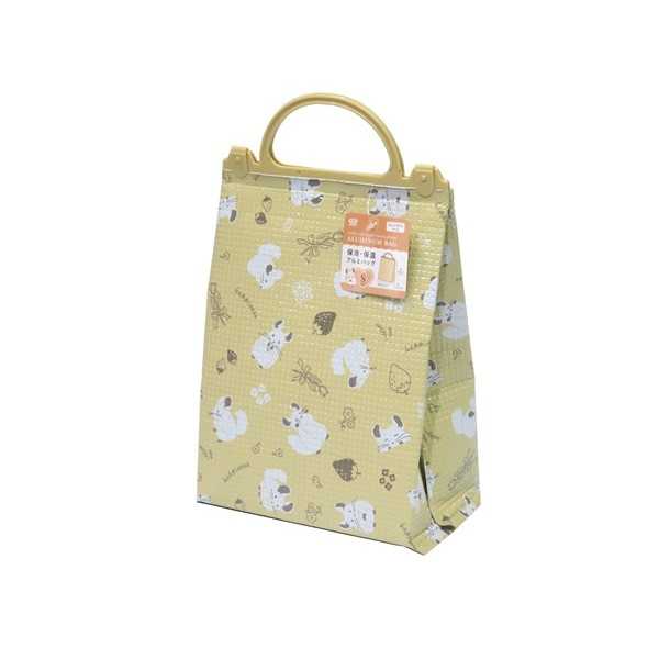 保冷・保温アルミバッグ チンチラ柄 S(28.5×20.5×マチ13.5cm)...