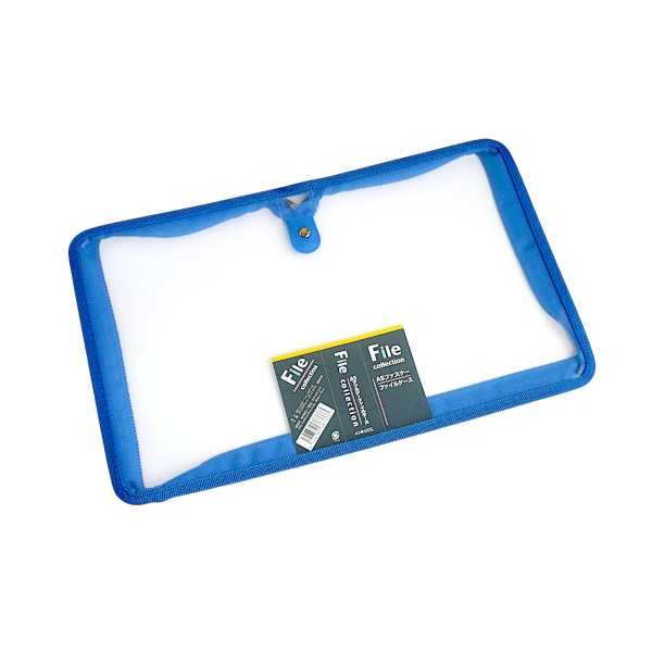 A5ファスナーファイルケース 23.5×17×マチ3cm ［色指定不可］ (100円ショップ 100円均一 100均一 100均)