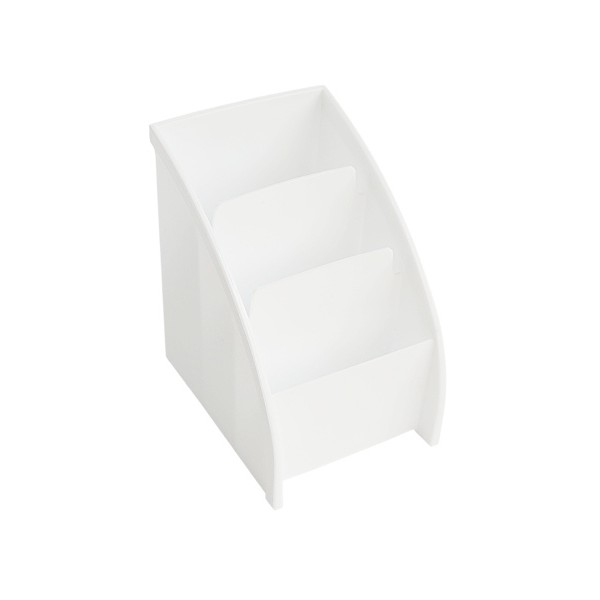 リモコンスタンド アーク ホワイト 11.5×8.9×高さ12.9cm (100円ショップ 100円均一 100均一 100均)