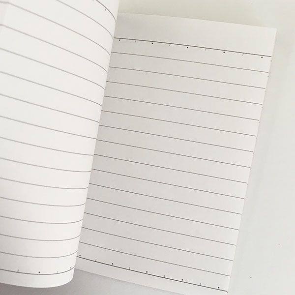 クラフトノート B罫 10．5×7．6cm 80ページ×2冊入 (100円ショップ 100円均一 100均一 100均)