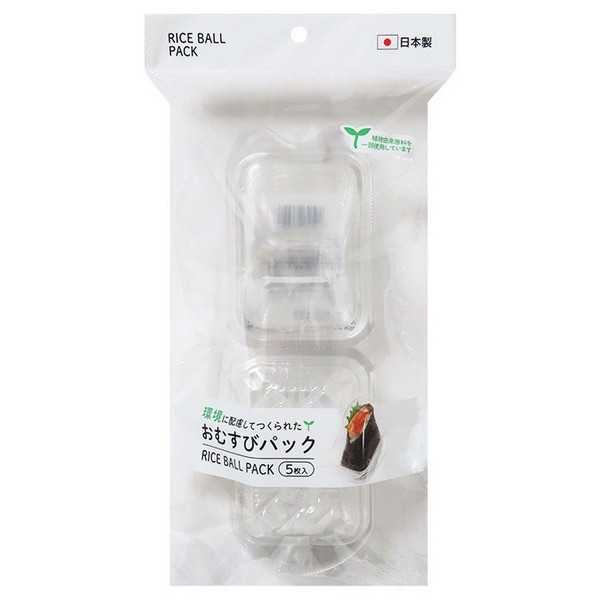 おむすび用のパック、5枚入りです。三角型でおむすびの形が崩れません。お弁当やレジャー等での使い捨て容器としても便利です。●1枚のサイズ(約)・124×81×88mm(フタ含む)●耐熱60度●材質・ポリエチレンテレフタレート●用途・ランチパック フード ケース 使いすて 容器 お弁当 レジャー キッチン●キーワード・おにぎり おむすび らんち ふーど ぱっく ようき べんとう 100円ショップ 100円均一 100均一 100均●品名・おむすびパック 5枚●品番・03399●JAN・4978446033998●メーカー名・(株)まるき●管理単位・10個/120個●入数・5枚