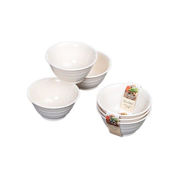 豆鉢 ほのか 白 3個入 (100円ショップ 100円均一 100均一 100均)