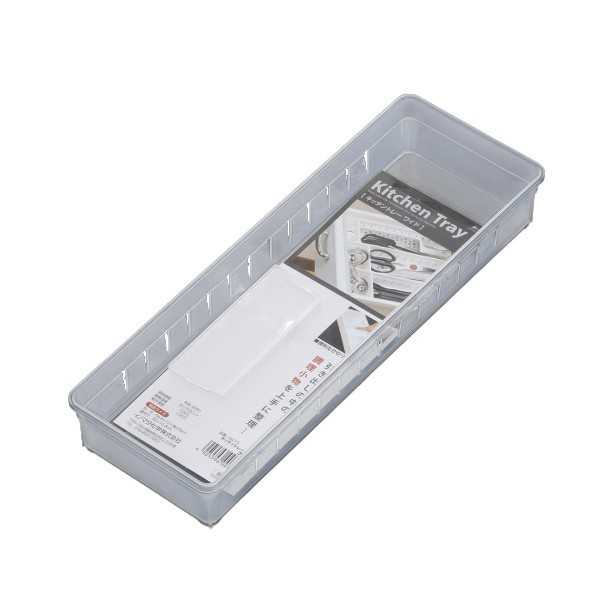 キッチントレー ワイド クリア 34.8×12×高さ5cm (100円ショップ 100円均一 100均一 100均)