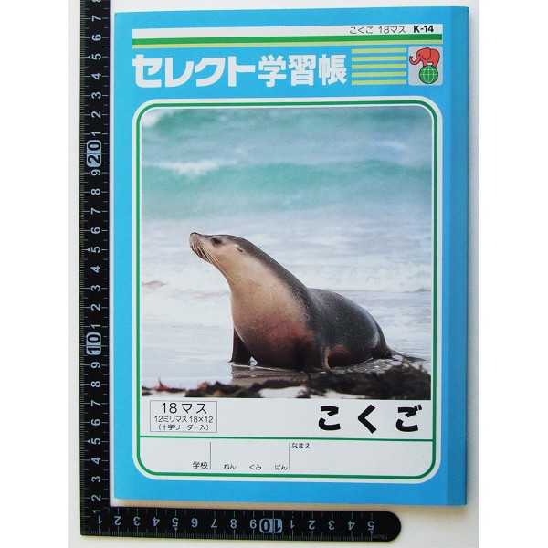 100円雑貨&日用品卸-BABABAの学習帳 K-14 こくご 18マス 30枚 (100円ショップ 100円均一 100均一 100均)｜アングル3