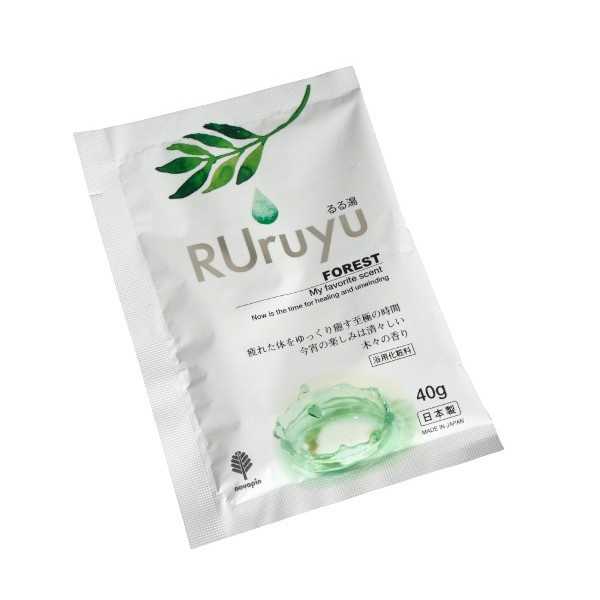 入浴剤 るる湯 木々の香り 40g (100円ショップ 100円均一 100均一 100均)