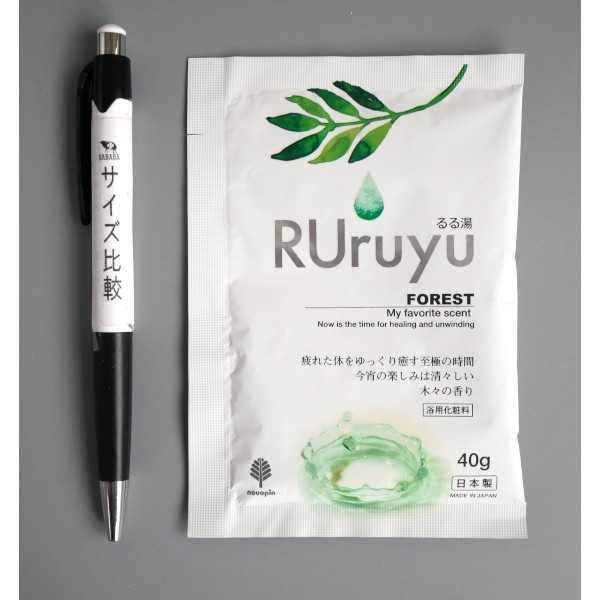100円雑貨&日用品卸-BABABAの入浴剤 るる湯 木々の香り 40g (100円ショップ 100円均一 100均一 100均)｜アングル2
