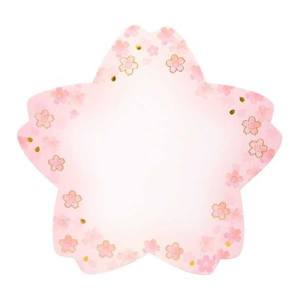 ダイカット色紙 桜型 (100円ショップ 100円均一 100均一 100均) 2